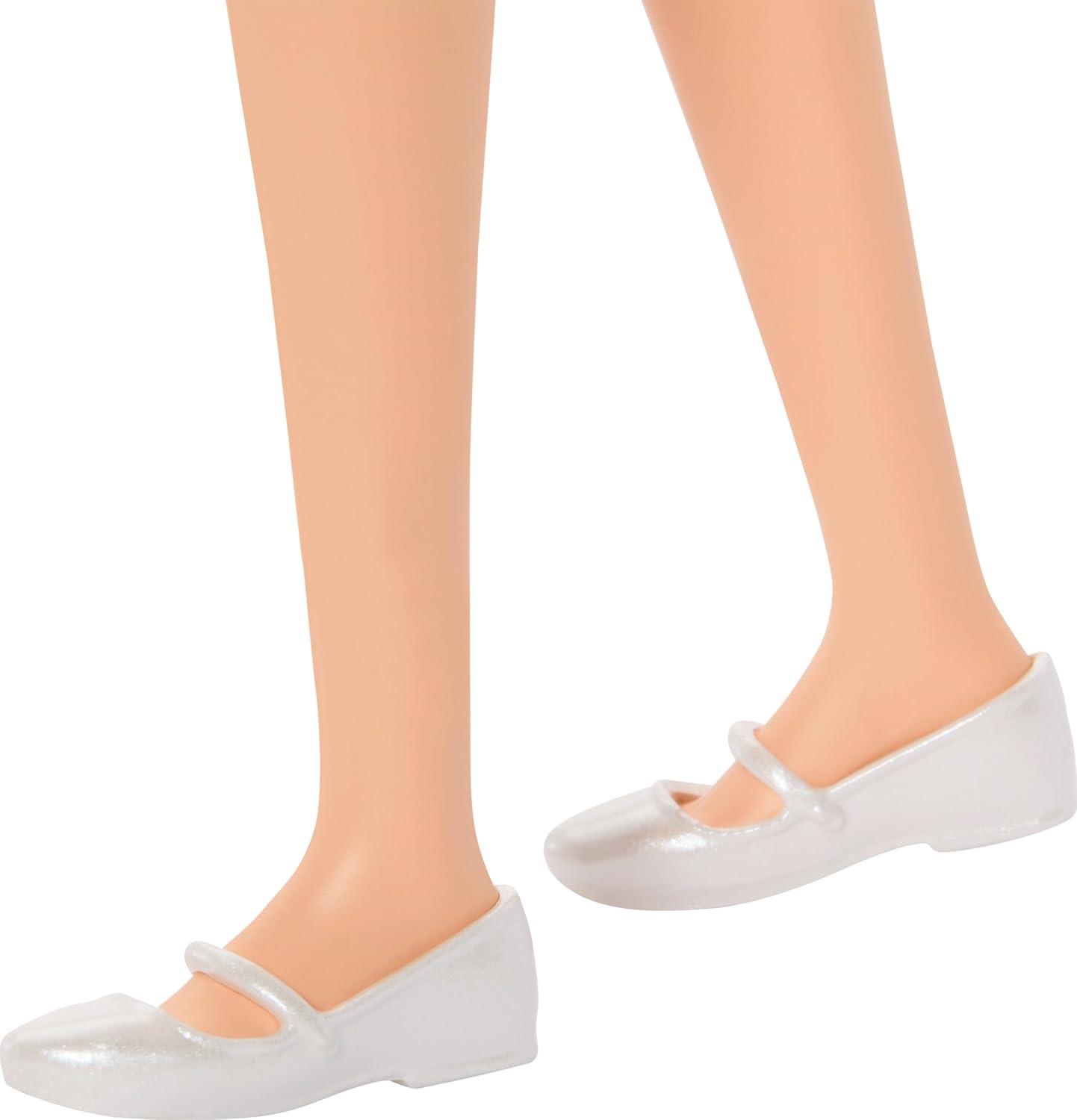 imageBarbie Fashionistas Doll 223 with Blonde Wavy Hair Totally HairInspired Dress ampamp Accessories 65th Anniversary Collectible ToyQuick Curl