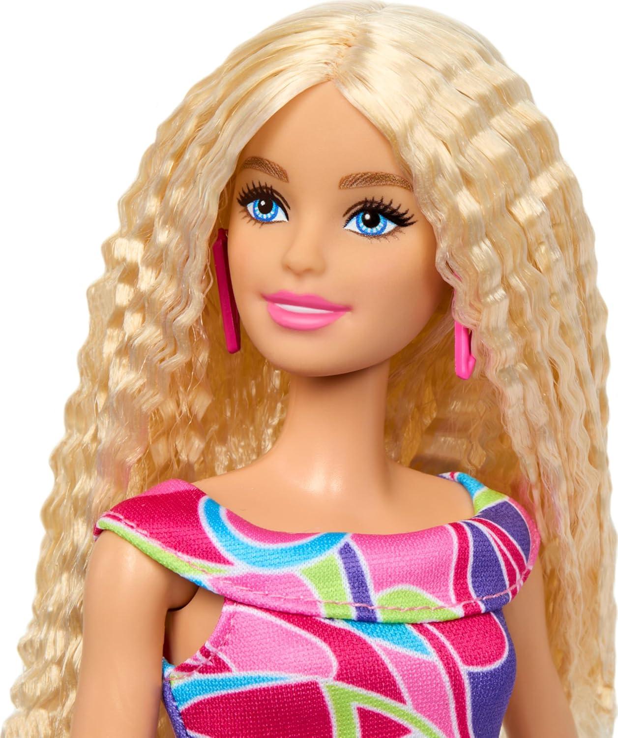 imageBarbie Fashionistas Doll 223 with Blonde Wavy Hair Totally HairInspired Dress ampamp Accessories 65th Anniversary Collectible ToyTotally Hair Barbie