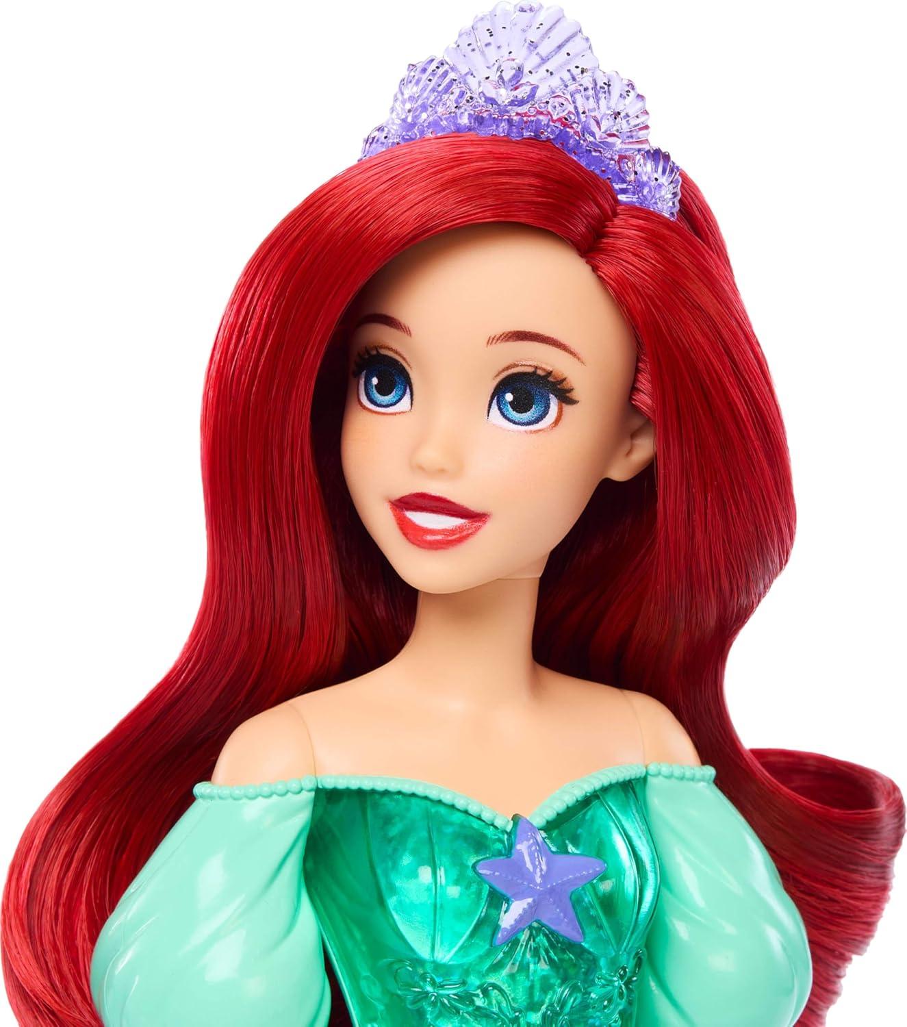 imageMattel Disney Princess Cinderella Doll in Sparkling Fashion with Removable Skirt Headband and Shoes Posable ampamp Collectible Inspired by MovieAriel