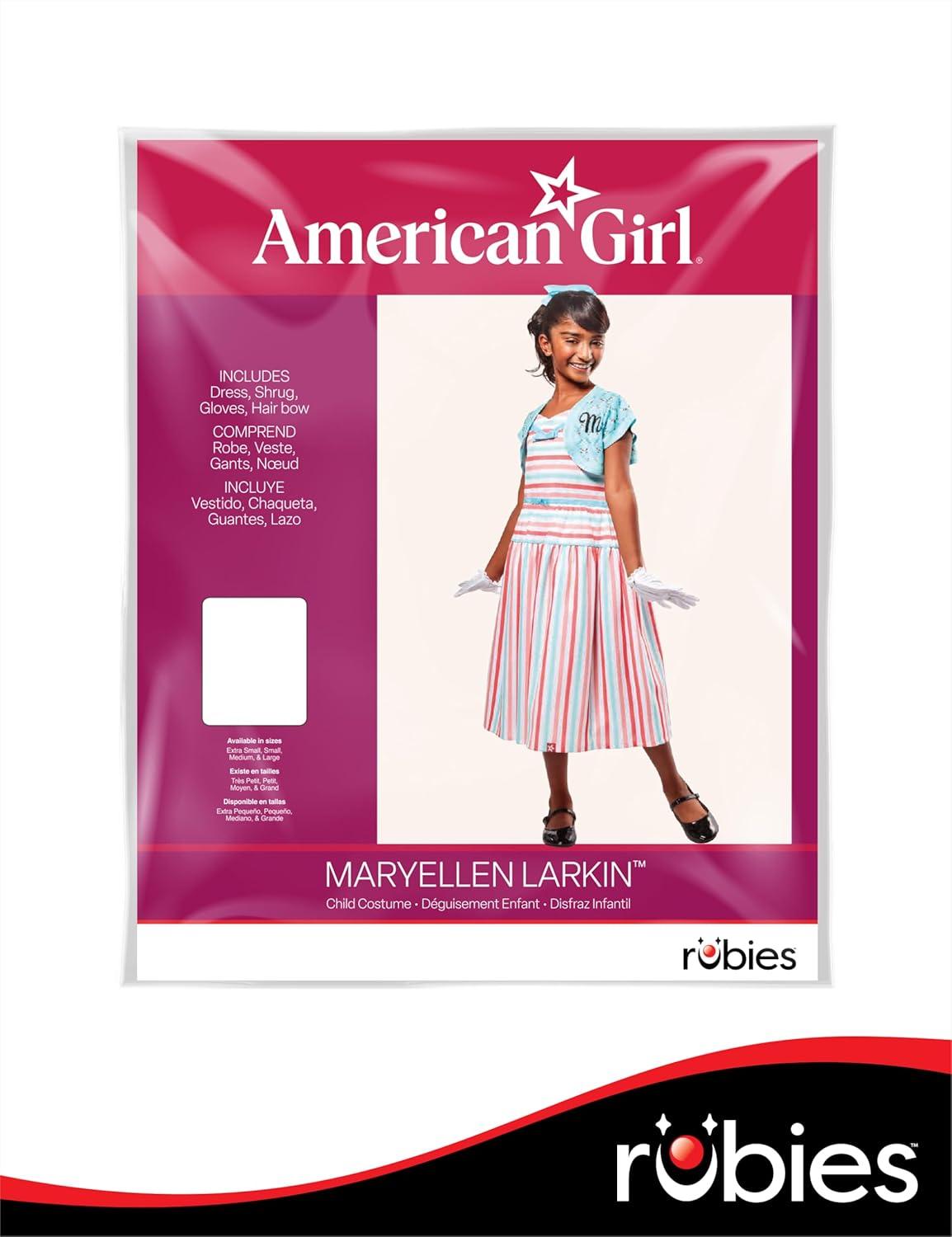 imageRubies American Girl Maryellen Larkin Girls Costume Dress with Shrug Set