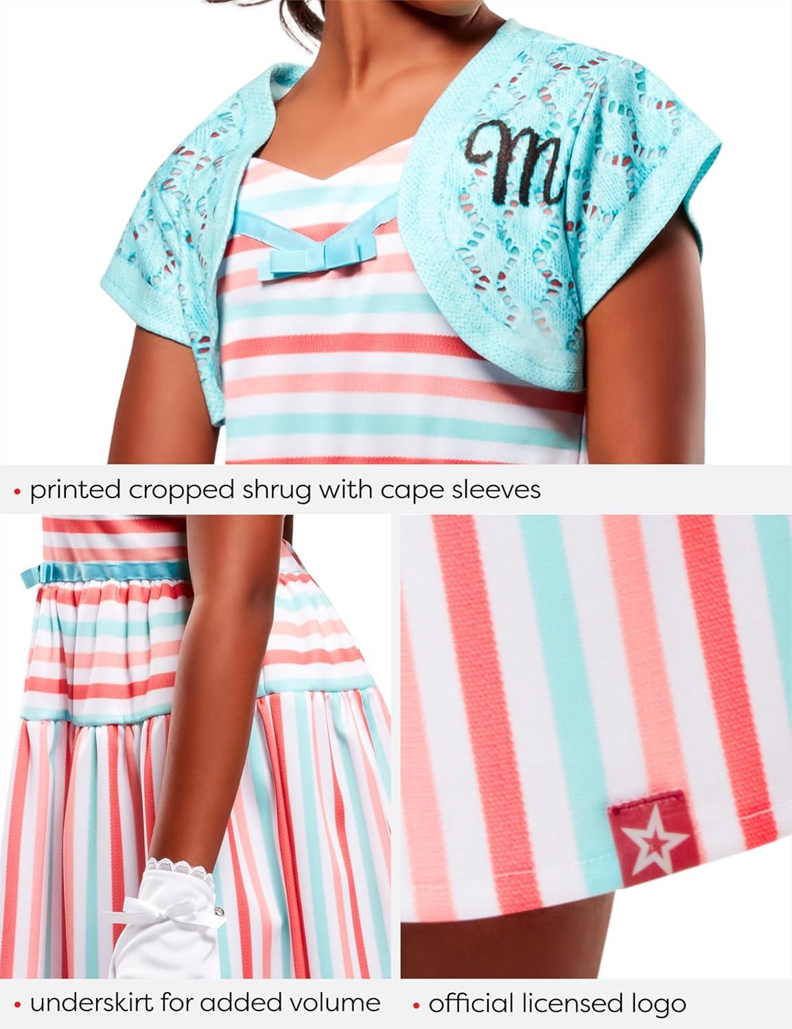 imageRubies American Girl Maryellen Larkin Girls Costume Dress with Shrug Set