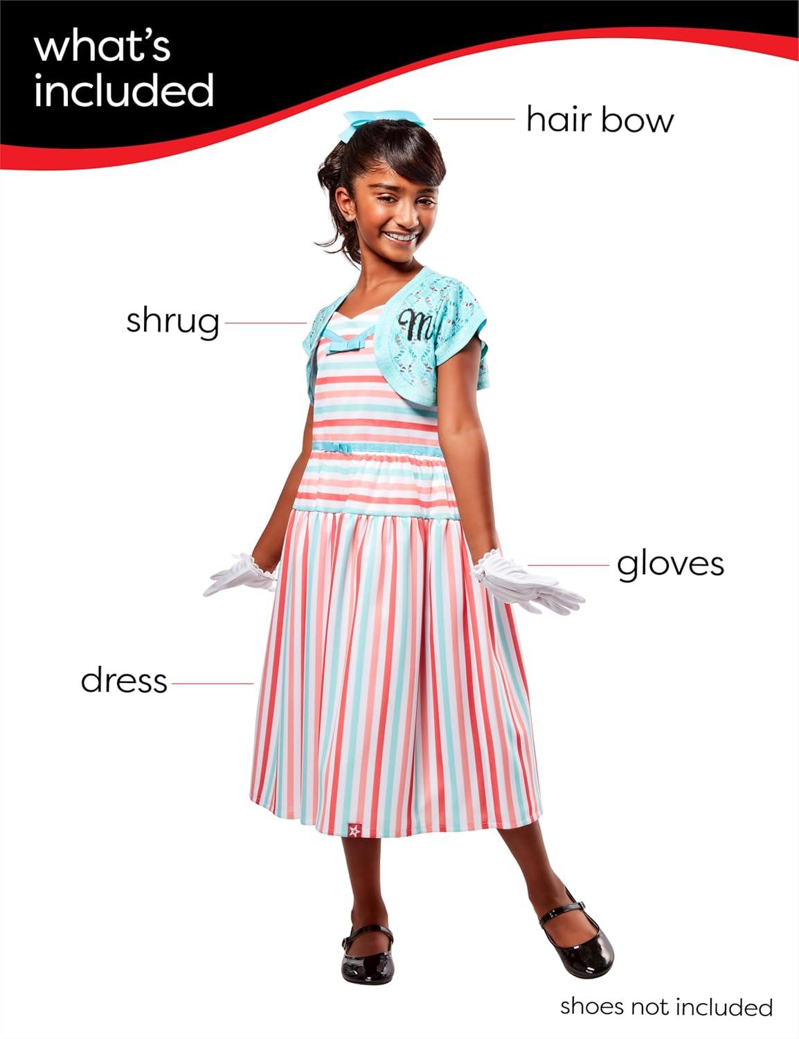imageRubies American Girl Maryellen Larkin Girls Costume Dress with Shrug Set