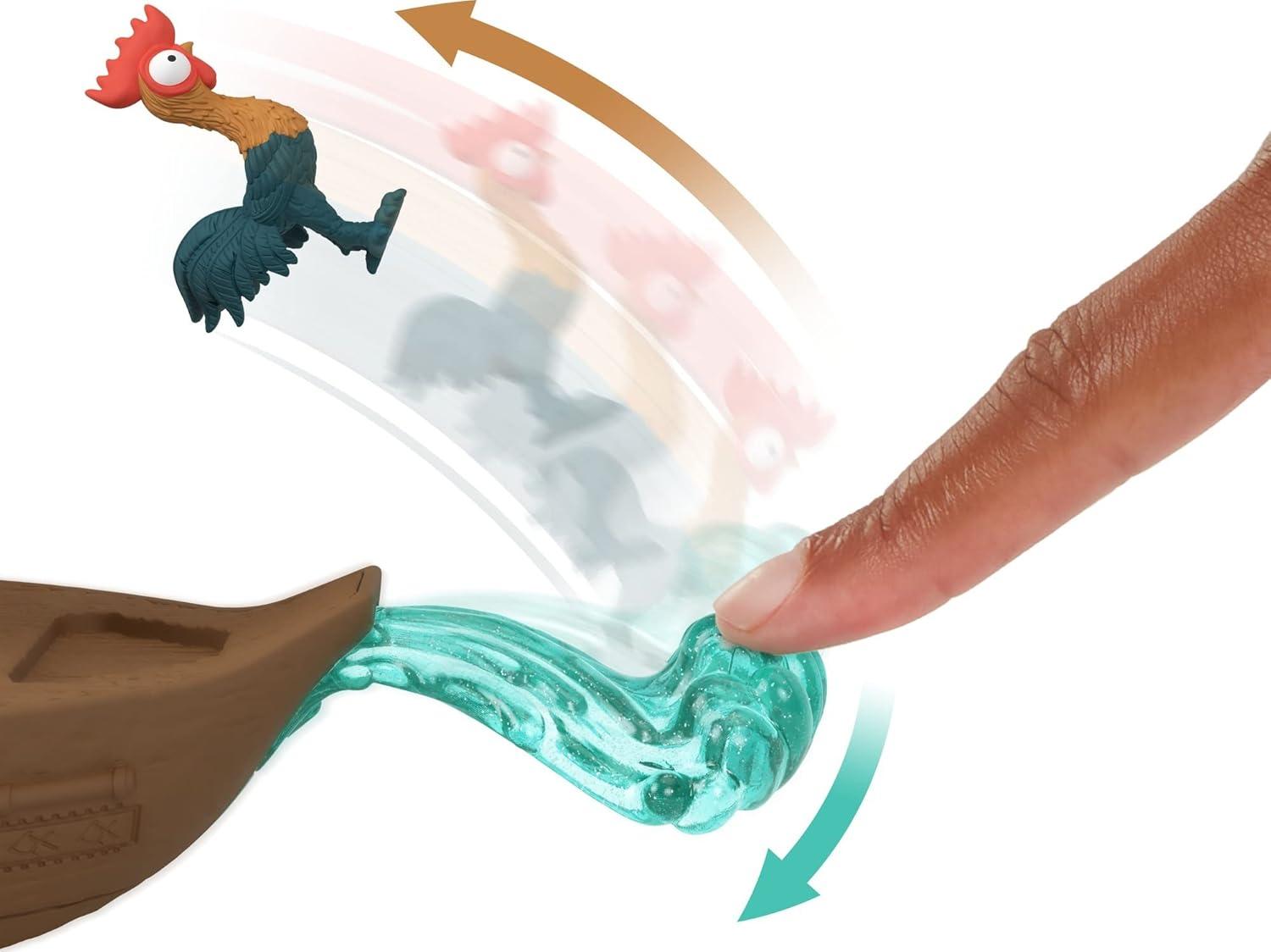 imageMattel Disney Princess Toys Moana Small Doll amp Floating Boat with 2 Friend Figures Inspired by Disney Movies