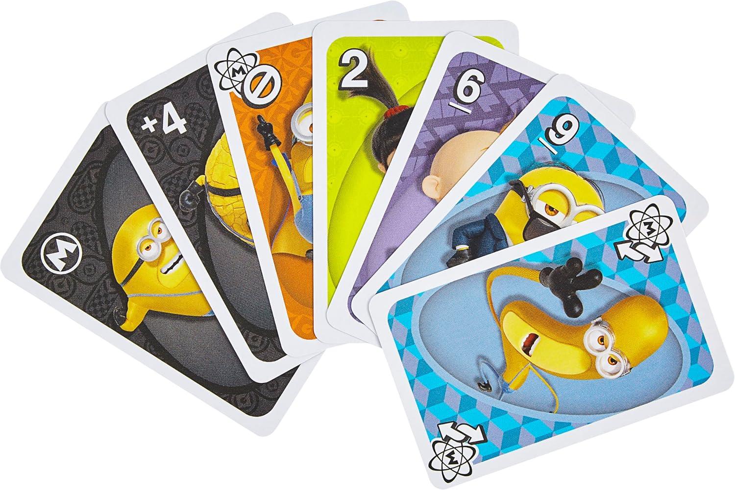 imageMattel Games UNO Flip Transformers Card Game for Kids Adults amp Family Nights with Deck Inspired by The Movies TV Shows amp ComicsDespicable Me 4
