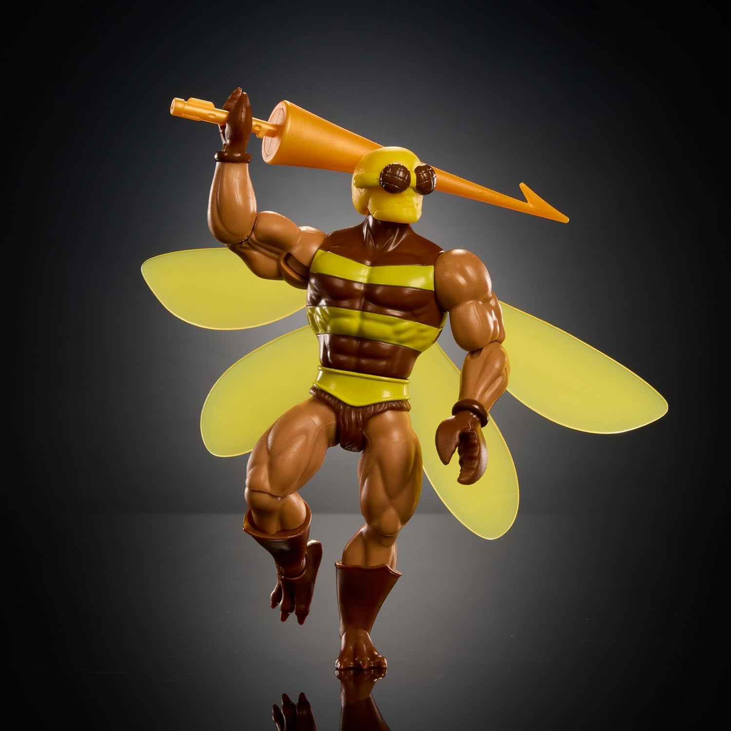 imageMasters of the Universe Origins Action Figure BuzzOff Cartoon Collection 55inch 1980s TV Bee Leader Winged amp Goggled with JavelinBuzzoff