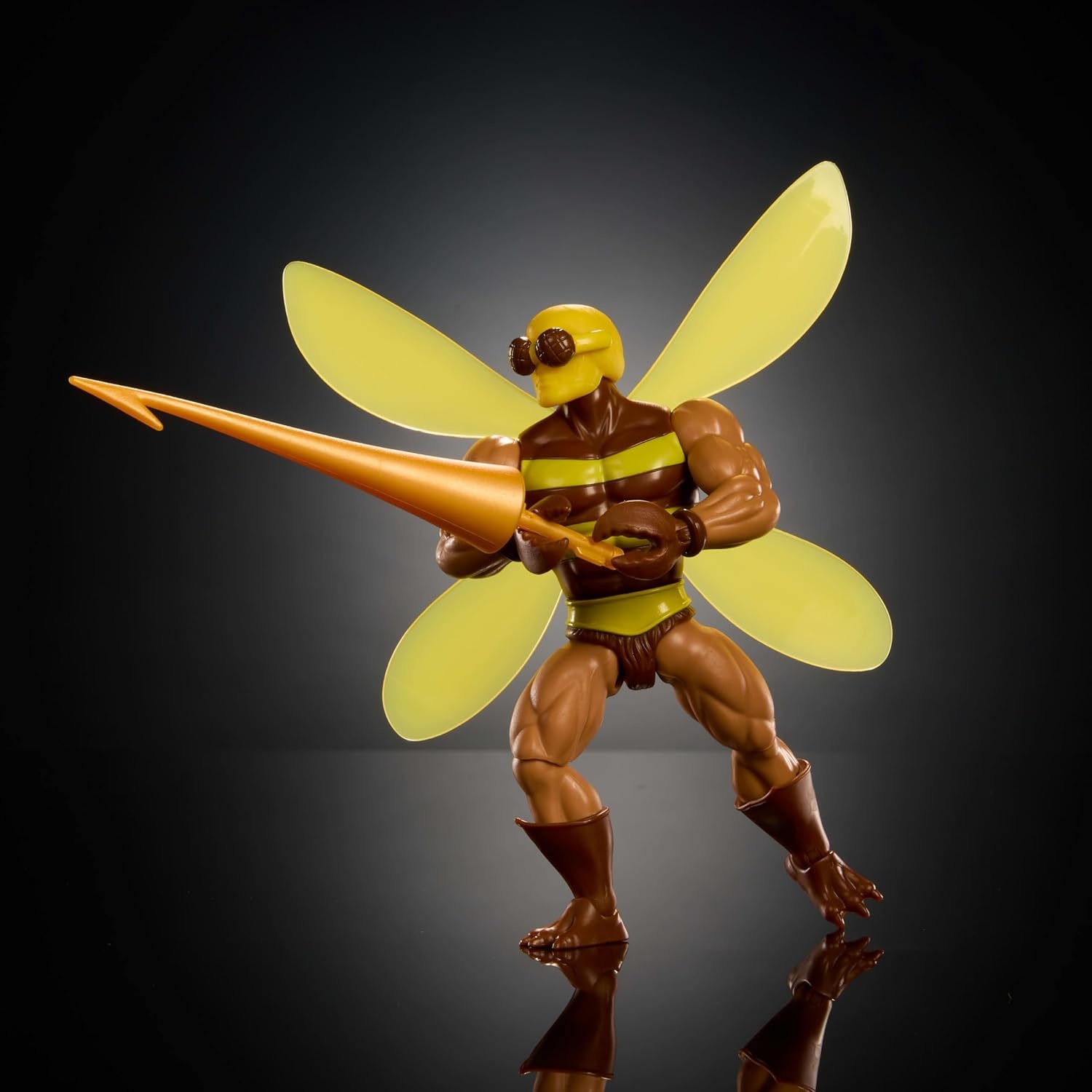 imageMasters of the Universe Origins Action Figure BuzzOff Cartoon Collection 55inch 1980s TV Bee Leader Winged amp Goggled with JavelinBuzzoff