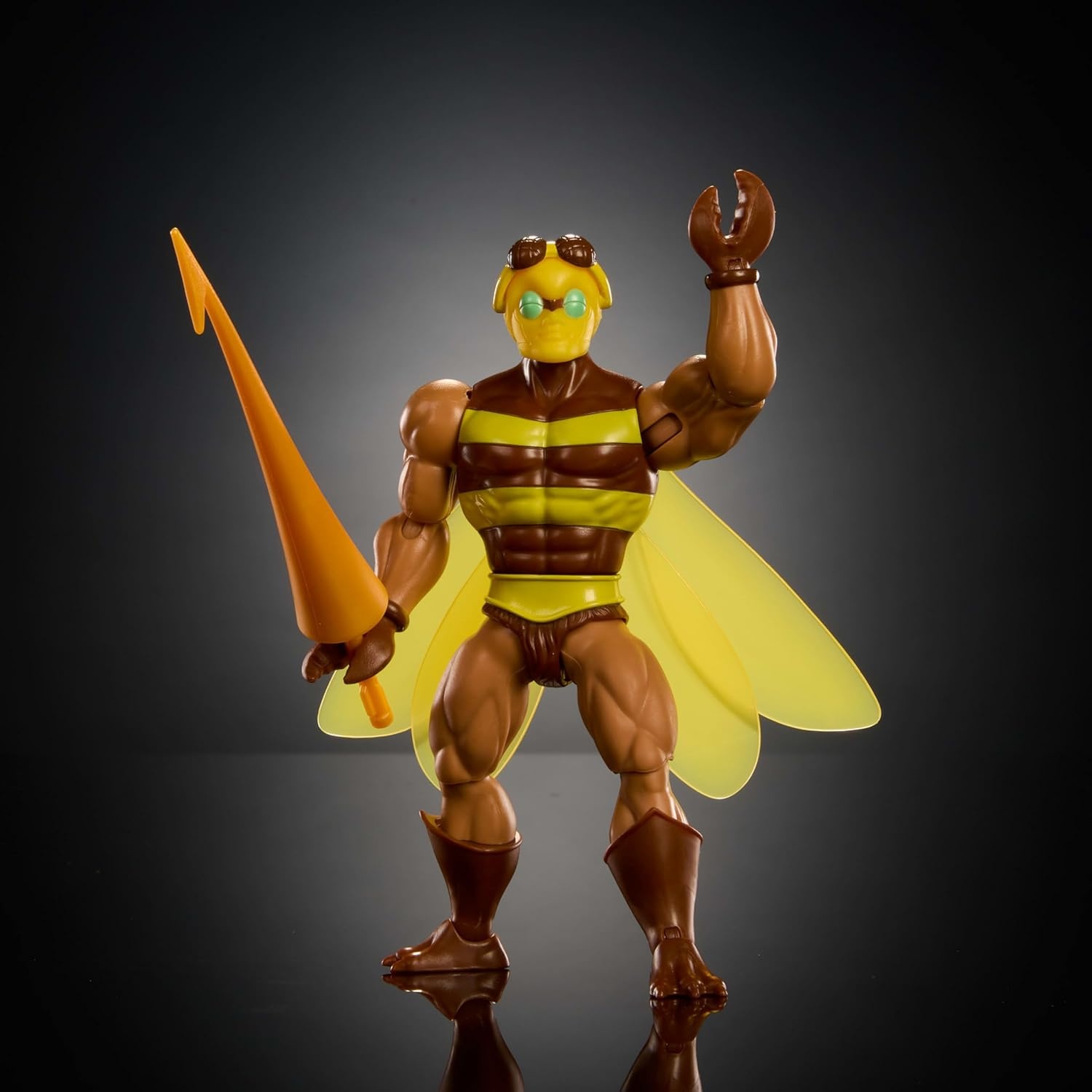 imageMasters of the Universe Origins Action Figure BuzzOff Cartoon Collection 55inch 1980s TV Bee Leader Winged amp Goggled with JavelinBuzzoff