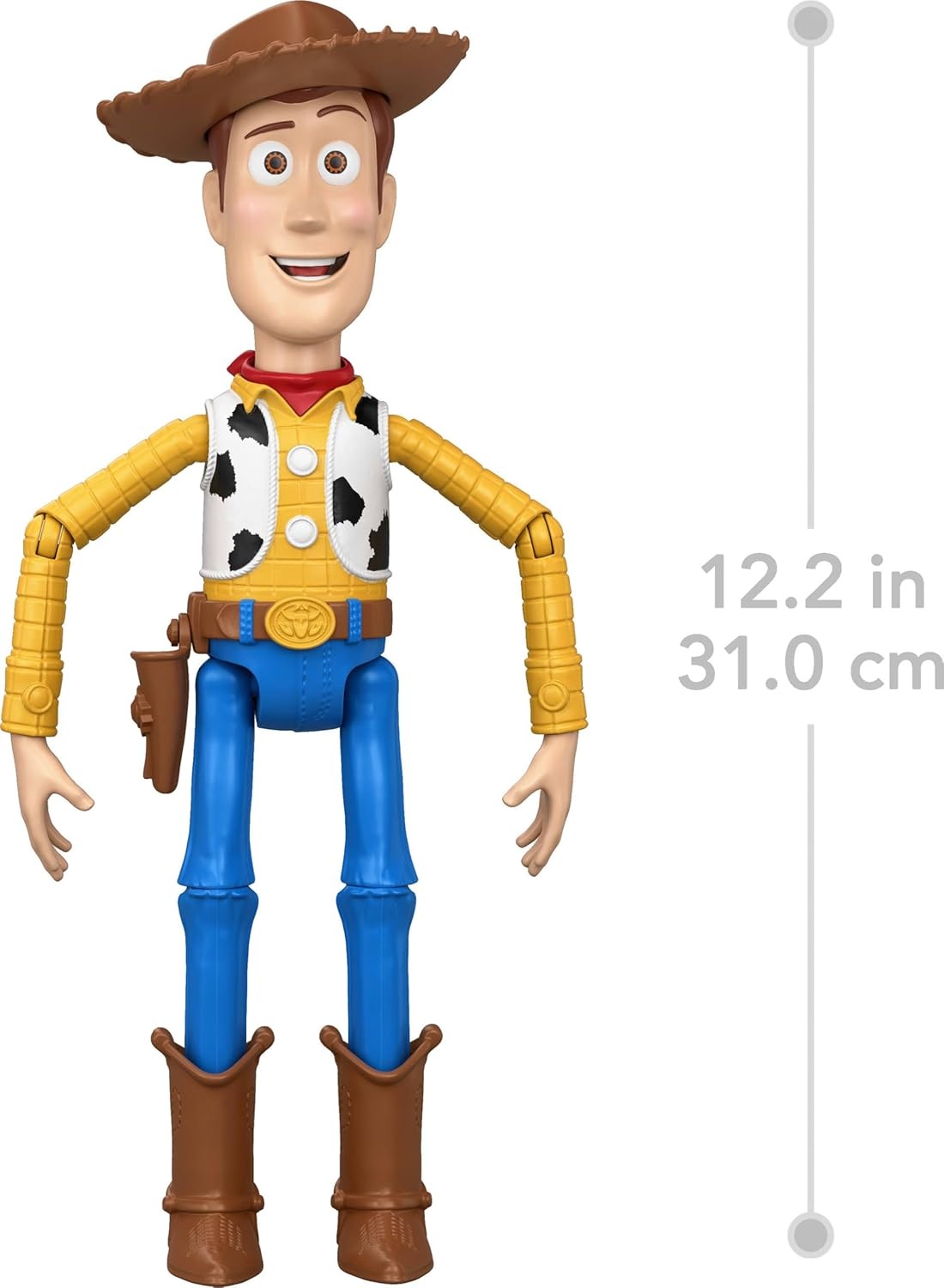 imageMattel Disney and Pixar Toy Story 5 Running Woody 12 Inch Action Figure with 50 Plus Movie Phrases and Sounds MovieAccurateRealistic