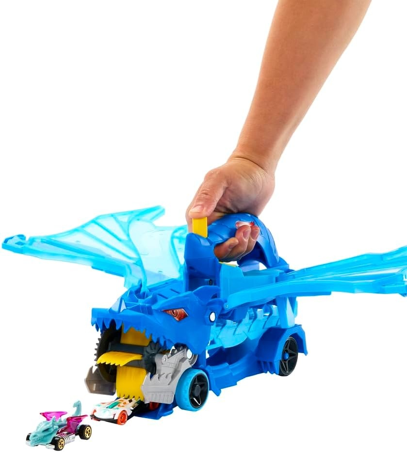 image:imageHot Wheels City Toy Car Track Set Ultimate Dual Dragon Transporter amp 2 DieCast Cars LargeScale Dragon amp Detachable Dragon Stores 20 Vehicles