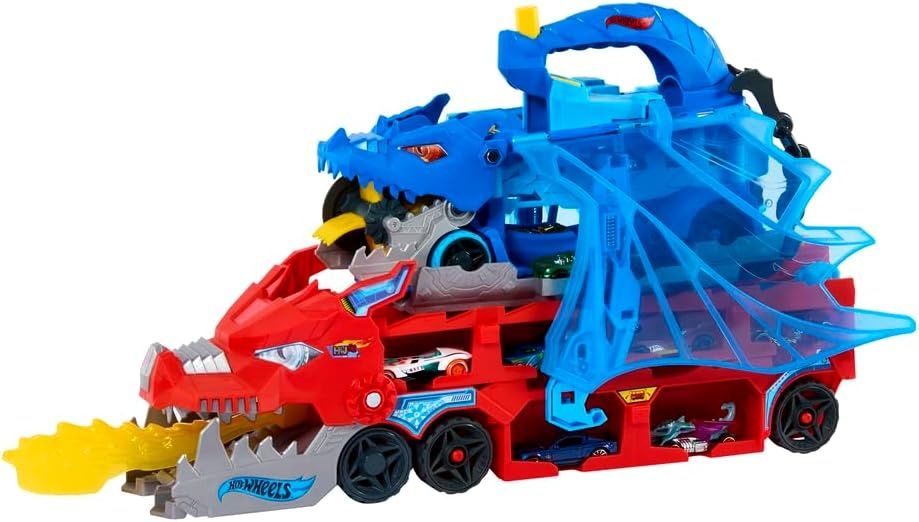 image:imageHot Wheels City Toy Car Track Set Ultimate Dual Dragon Transporter amp 2 DieCast Cars LargeScale Dragon amp Detachable Dragon Stores 20 Vehicles