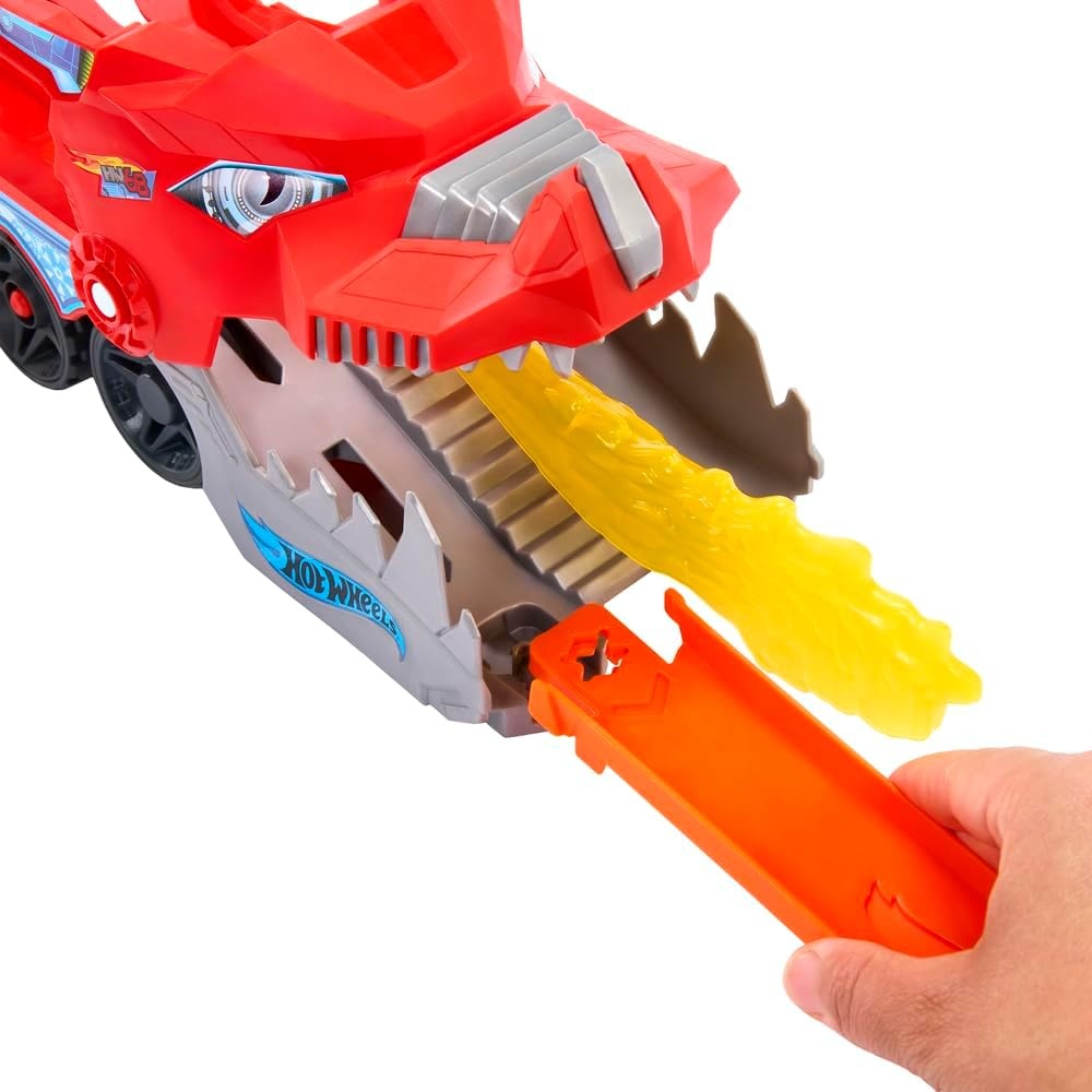 image:imageHot Wheels City Toy Car Track Set Ultimate Dual Dragon Transporter amp 2 DieCast Cars LargeScale Dragon amp Detachable Dragon Stores 20 Vehicles