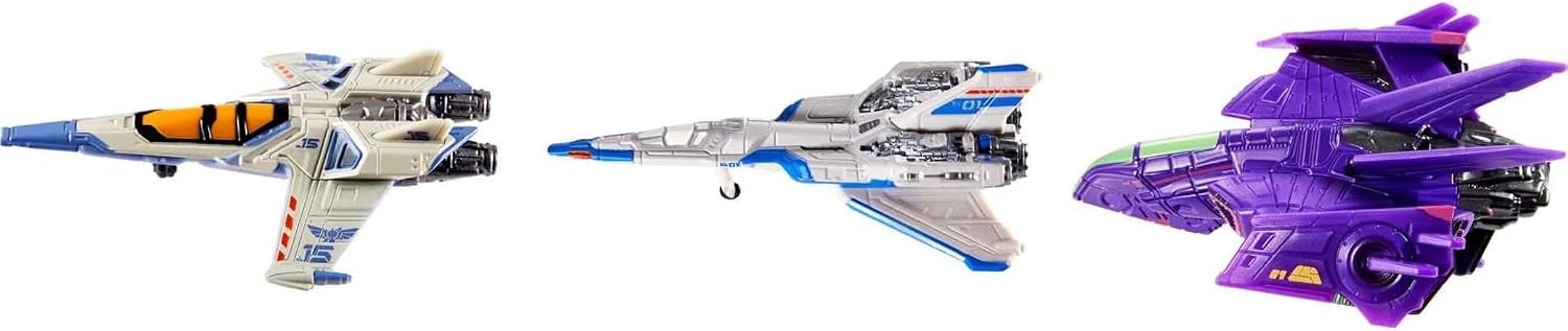 image:imageHot Wheels Disney Pixar Lightyear Fleet Starship Set of 3 DieCast Ships from The Movie XL15 XL1 amp Zurg Fightership