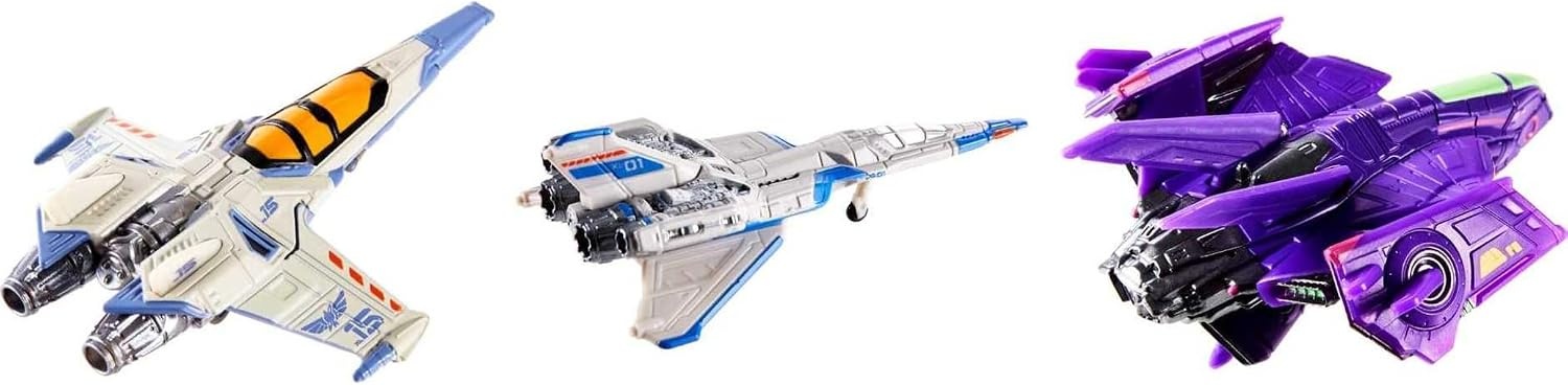 image:imageHot Wheels Disney Pixar Lightyear Fleet Starship Set of 3 DieCast Ships from The Movie XL15 XL1 amp Zurg Fightership