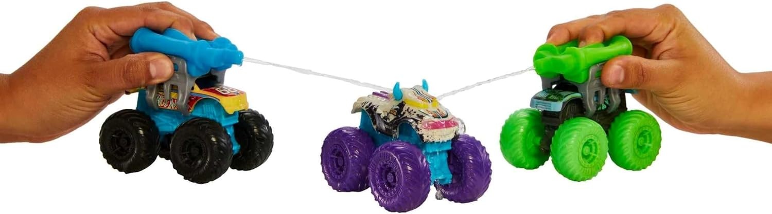 image:imageHot Wheels Toy Monster Trucks Color Reveal 164 Scale Vehicle with ClipOn Water Tank Dunk in Water for Surprise Styles May VarySingle Pack