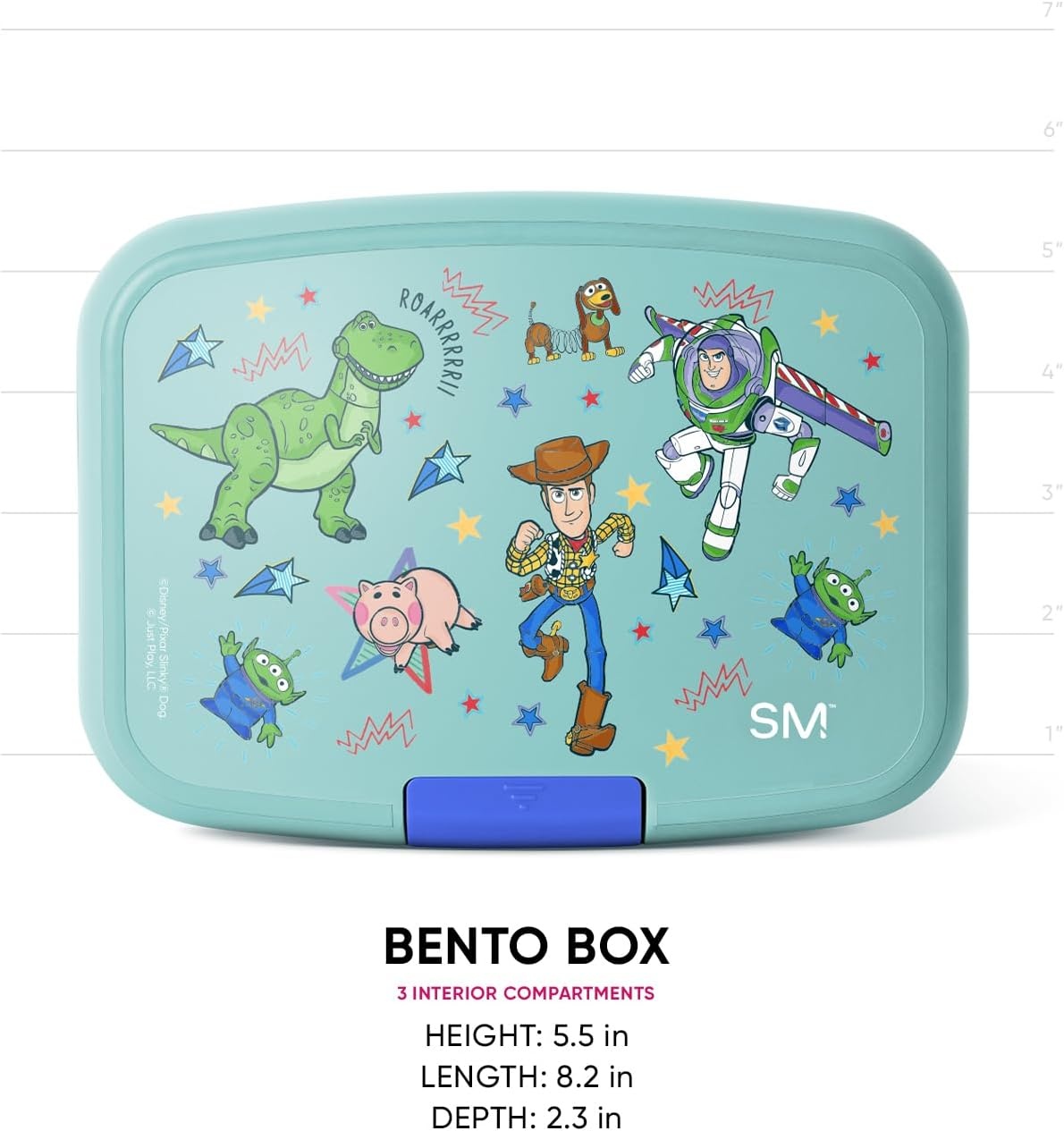 image:imageSimple Modern Mattel Barbie Porter Bento Lunch Box BPA Free LeakResistant Dishwasher Safe Lunch Container for Girls Boys Toddlers Kids 3 Compartments Barbie CheckmateDisney Buzz and Woody Adventures