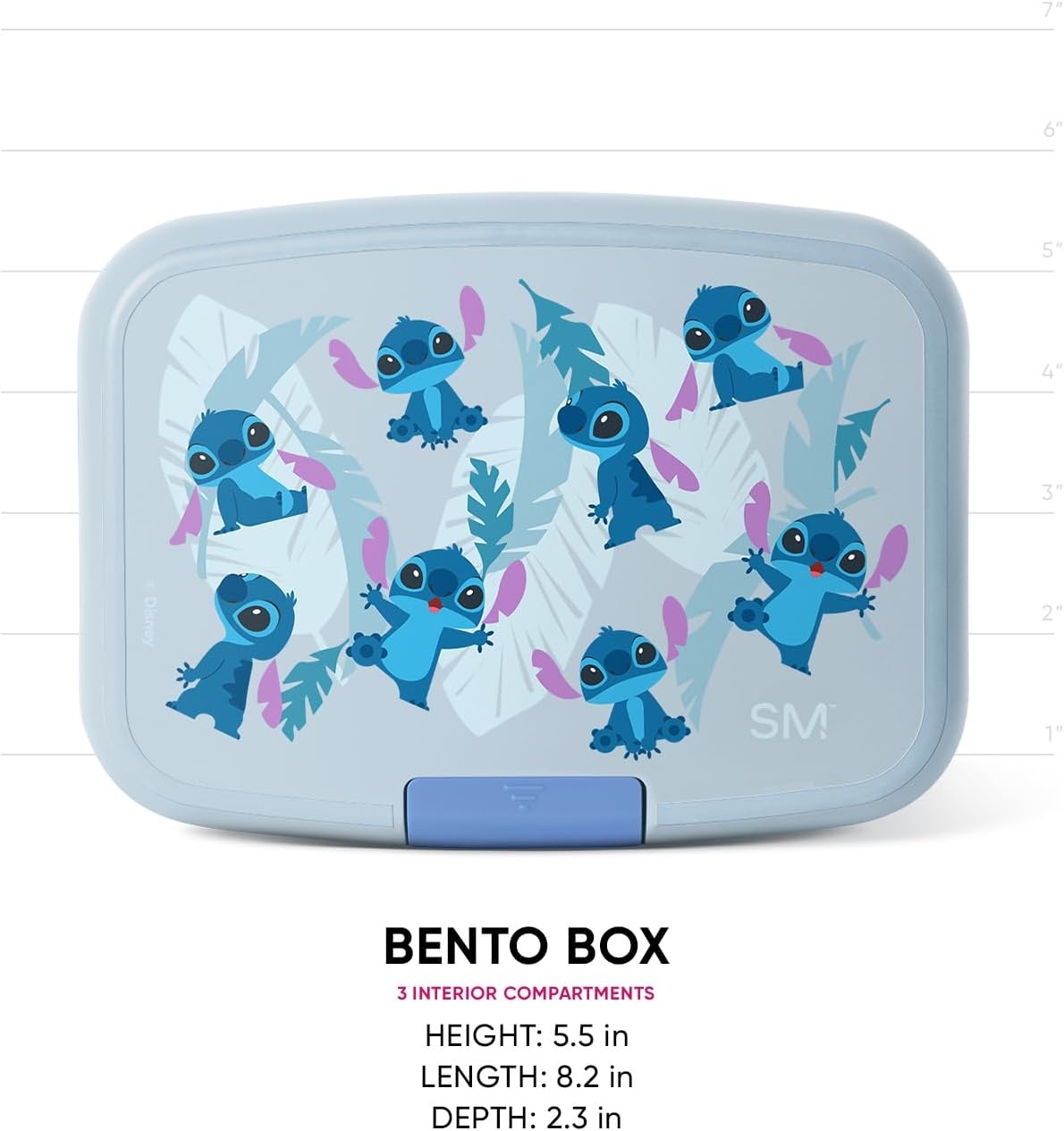 image:imageSimple Modern Mattel Barbie Porter Bento Lunch Box BPA Free LeakResistant Dishwasher Safe Lunch Container for Girls Boys Toddlers Kids 3 Compartments Barbie CheckmateDisney Tropical Stitch