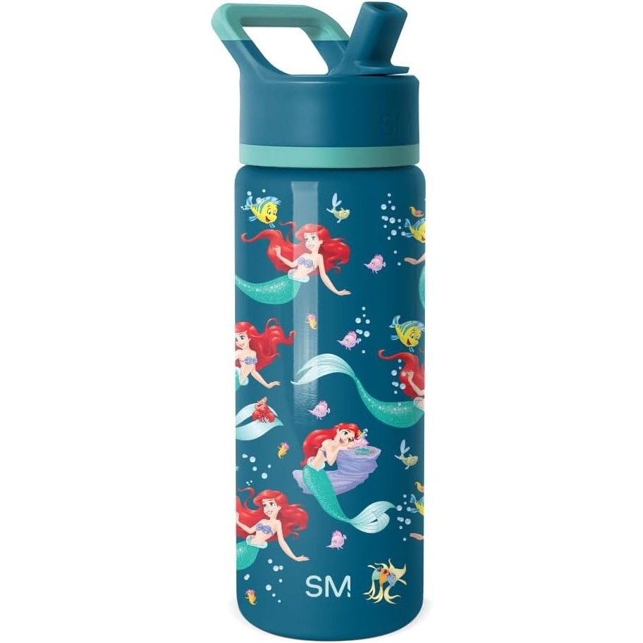 image:imageSimple Modern Mattel Barbie Kids Water Bottle with Straw Lid 18oz Insulated Stainless Steel Kids Tumbler amp Spill Proof Toddler Cup for School Girls Boys Summit Barbie CheckmateDisneyThe Little Mermaid Ariels Dream