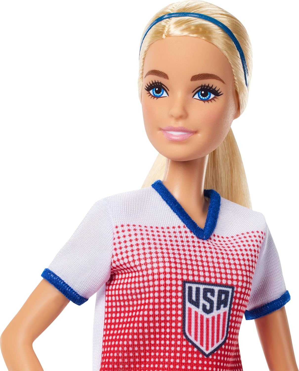 image:imageBarbie Careers USSF Soccer Fashion Doll Dressed in Removable SportThemed Outfit amp Shoes with AccessoriesBarbie