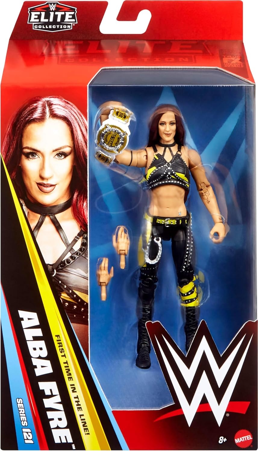 image:imageMattel WWE Elite Action Figure amp Accessories Series 121 Set 6inch Collectible Alba Fyre with 25 Articulation Points amp Swappable Hands