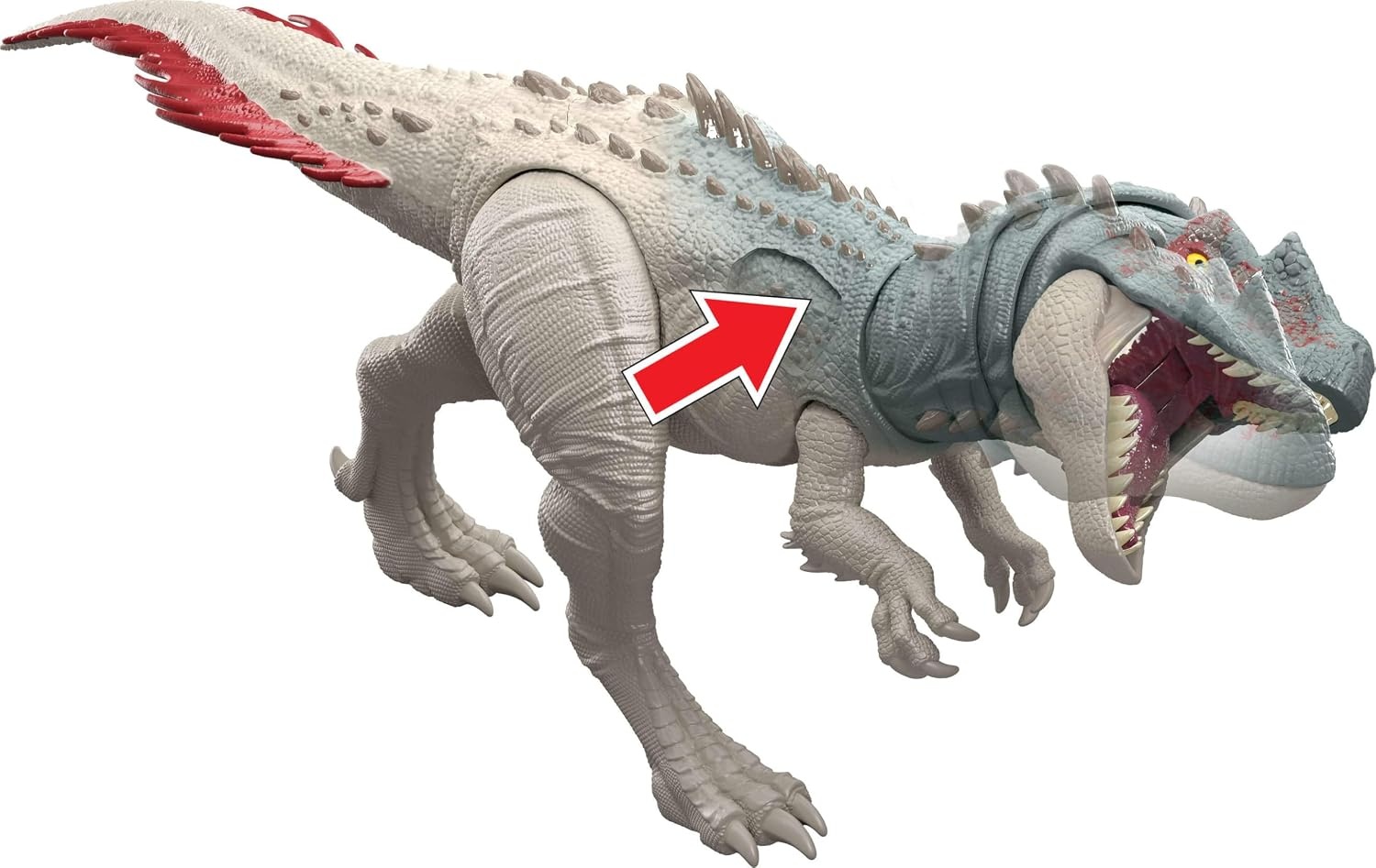 image:imageMattel Jurassic World Dinosaur Figure Toy Gigantic Thrashers Large Torvosaurus with 2 Attack Action amp Evolve Feature Digital PlayTorvosaurus