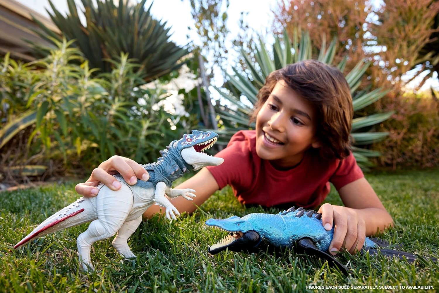 image:imageMattel Jurassic World Dinosaur Figure Toy Gigantic Thrashers Large Torvosaurus with 2 Attack Action amp Evolve Feature Digital PlayTorvosaurus