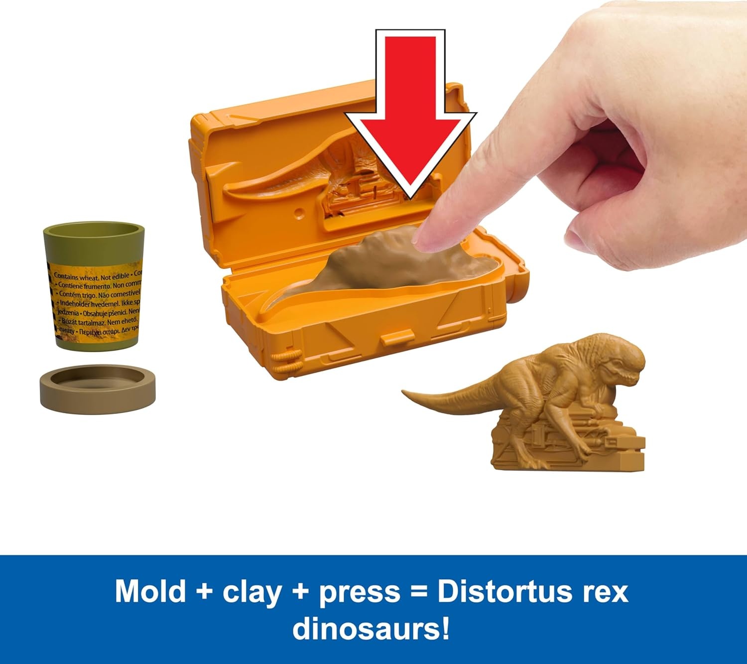 image:imageMattel Jurassic World Distortus Rex Lab Sensory Playset 8 Mini Figures Model Clay Spin amp Pop Fidget Features Fold Up Case Amazon Exclusive