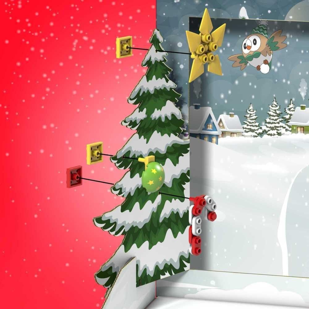 image:imageMEGA Pokmon Building Toys Set Holiday Calendar with 202 Pieces 2 Poseable Characters and Accessories for Kids