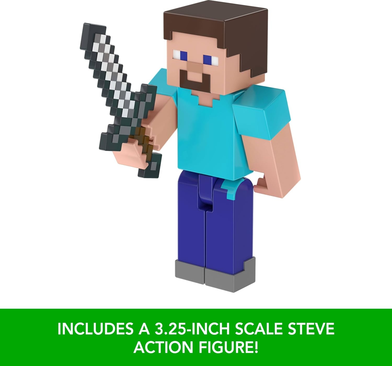 image:imageMattel Minecraft Village Raid Pack with 3 Action Figures amp Accessories 325inch Scale Collectible Set Includes Steve for Videogame Players amp Kids Amazon Exclusive
