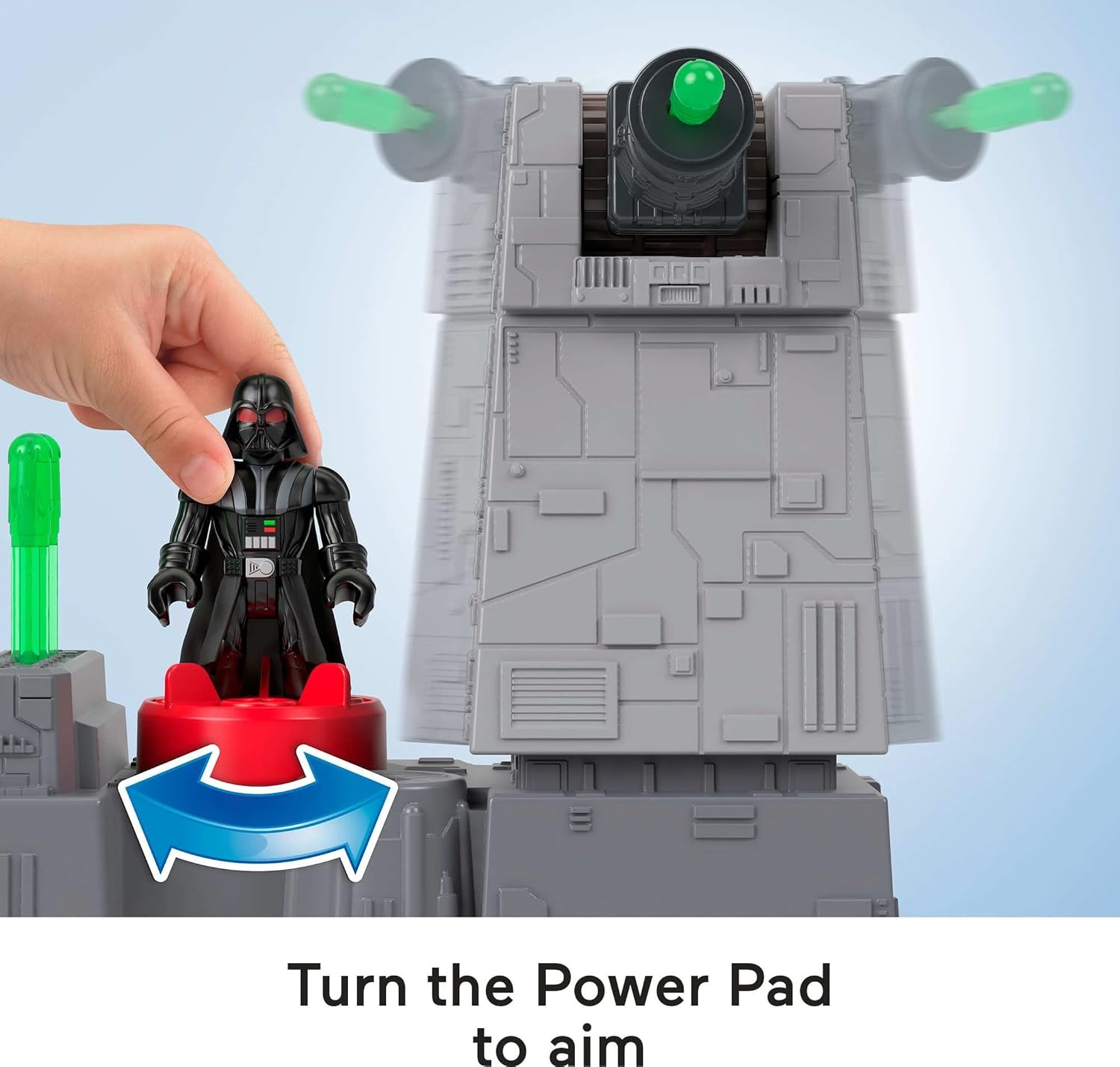 image:imageFisherPrice Imaginext Star Wars Toys Death Star Turret Cannon with Darth Vader Metal Character Key for Kids Ages 3 Years