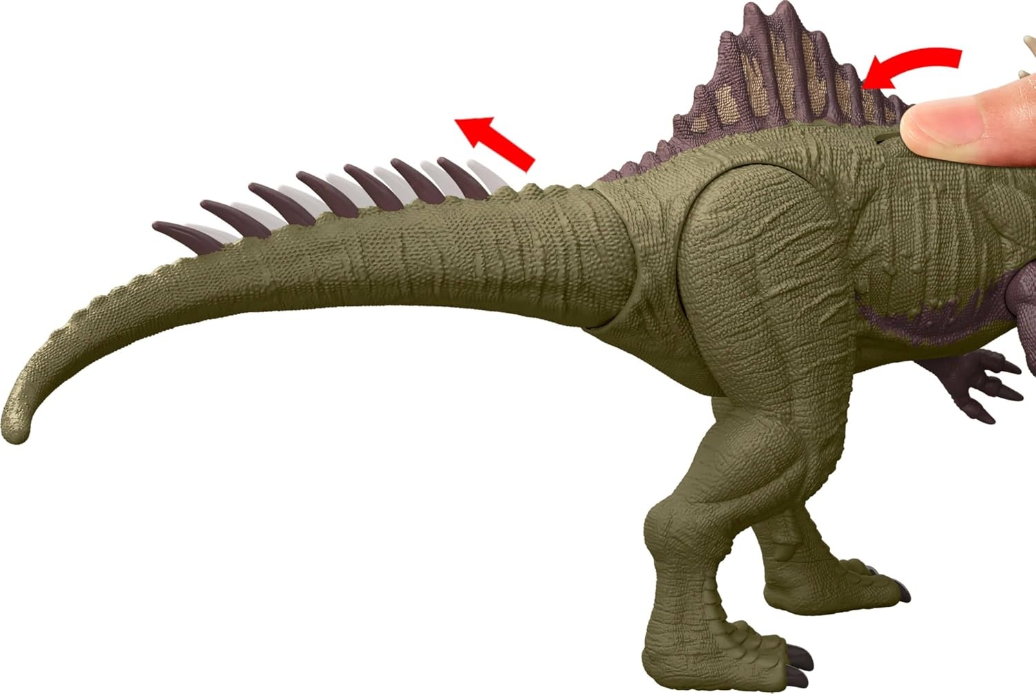 image:imageMattel Jurassic World Chaos Theory Battle Roarin Becklespinax Dinosaur Action Figure Toy Rampage Head Strike Chomp Roars amp Snarls Extending SpikesBecklespinax