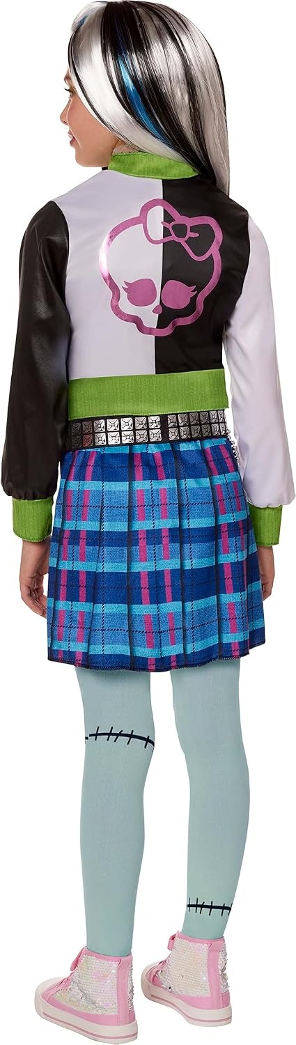 image:imageInSpirit Designs Monster High Kids Frankie Stein Costume Officially Licensed Kids sizing available in SXL Green dress with matching accessories SmallSmall