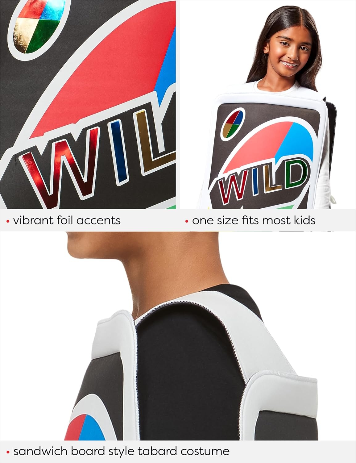 image:imageMattel Uno Wild Card Costume for Kids by Rubies Unisex One Size