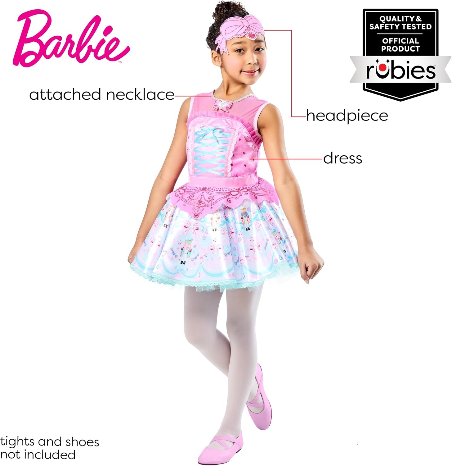 image:imageRubies Barbie Costume for Kids Girls CostumePink Blue