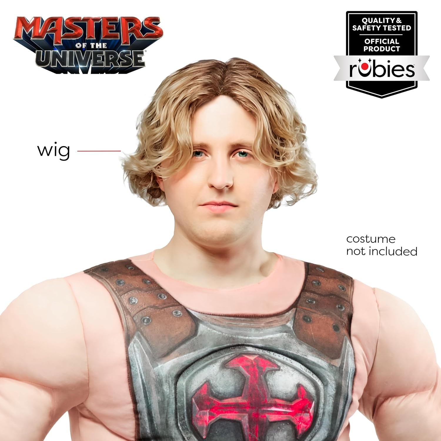 image:imageRubies Masters Of The Universe HeMan Costume Wig for Adults Mens No Size