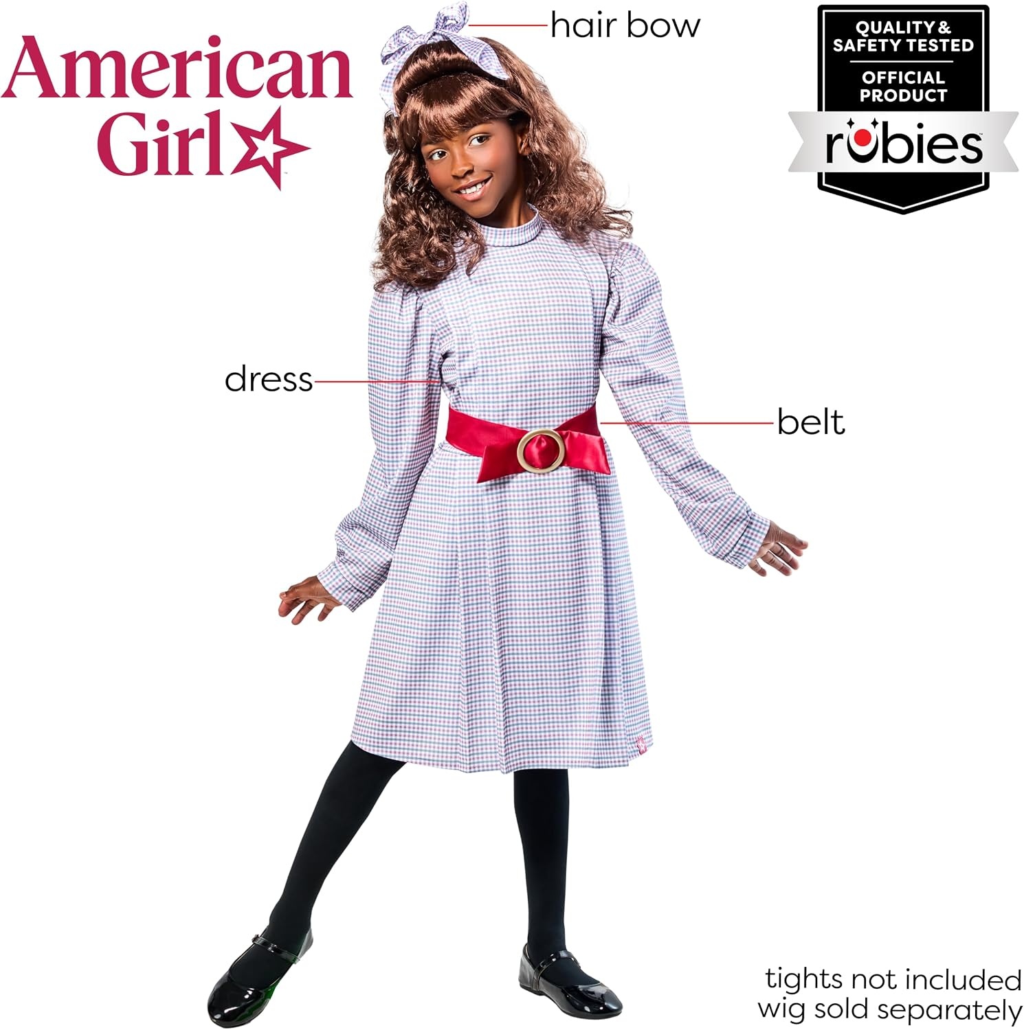 image:imageRubies at Party City American Girl Costume for Kids Girls CostumeSamantha Costume
