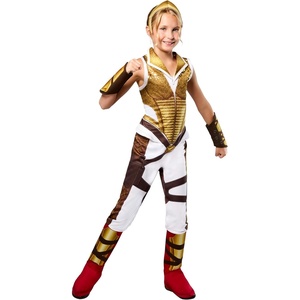 Rubies at Party City Masters Of The Universe: Teela Costume for Kids, Girl’s Costume(White  Gold  Brown)