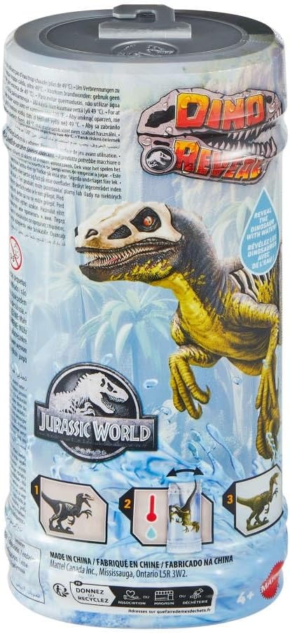 image:imageMattel Jurassic World Dino Reveal Dinosaur Toys Unpack Surprise amp Warm Water Uncovers Full Decoration 5 to 7 Inches Species Vary