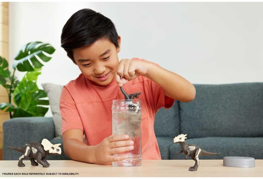 image:imageMattel Jurassic World Dino Reveal Dinosaur Toys Unpack Surprise amp Warm Water Uncovers Full Decoration 5 to 7 Inches Species Vary