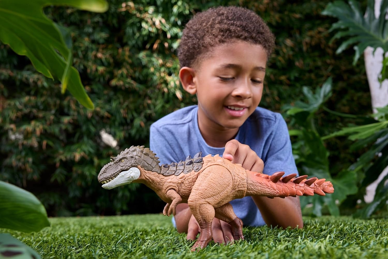 image:imageMattel Jurassic World Dinosaur Figure Toy Gigantic Thrashers Large Gorgosaurus with 2 Attack Action amp Evolve Feature Digital Play