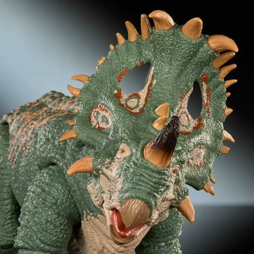 image:imageMattel Jurassic World Hammond Collection Sinoceratops Deluxe Articulated Action Figure Large Size Posable Tail