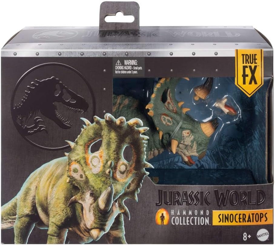 image:imageMattel Jurassic World Hammond Collection Sinoceratops Deluxe Articulated Action Figure Large Size Posable Tail