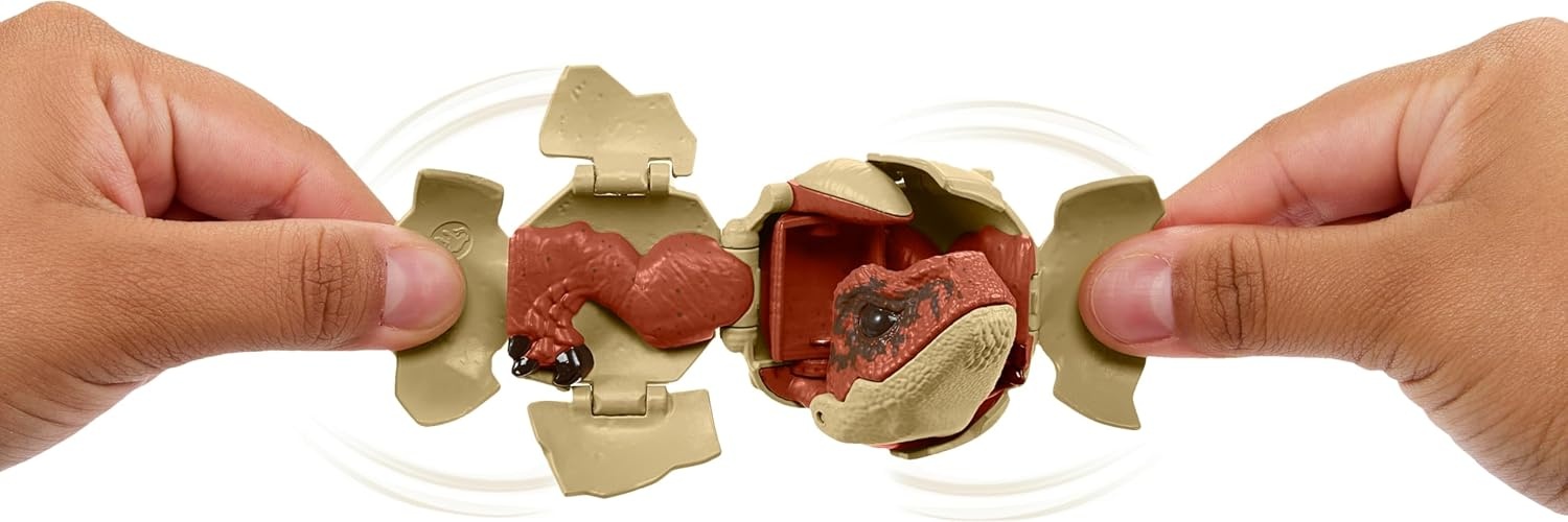 image:imageMattel Jurassic World Hidden Hatchers Figure 4Pack Survival Instinct Set with 2in1 Transforming Toy 8Step Egg to Dinosaur