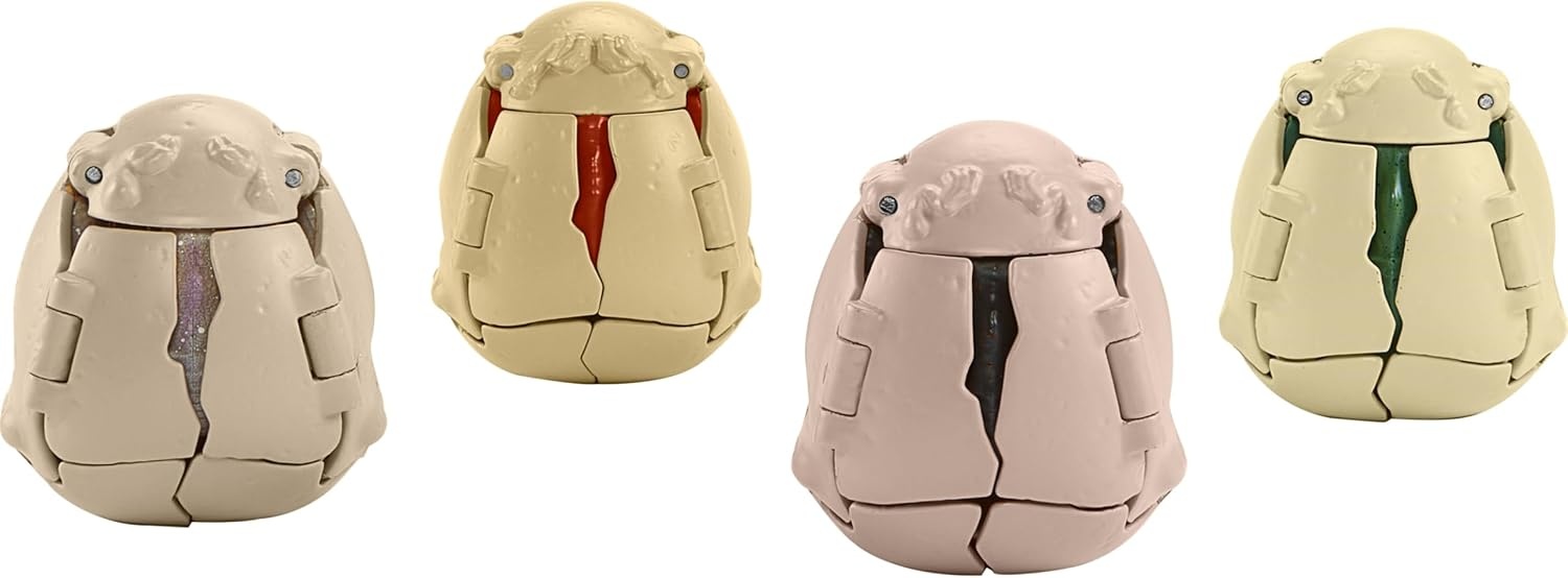 image:imageMattel Jurassic World Hidden Hatchers Figure 4Pack Survival Instinct Set with 2in1 Transforming Toy 8Step Egg to Dinosaur