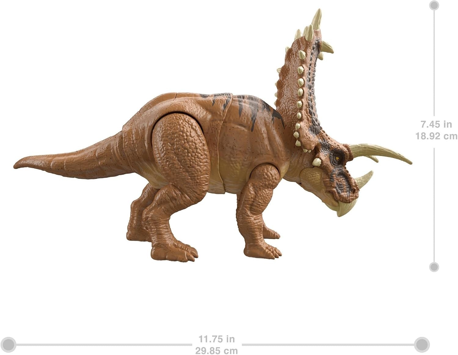 image:imageMattel Jurassic World Mega Destroyers Dinosaur Action Figure Pentaceratops Dino Toy with Attack Motion amp Breakaway Accessory