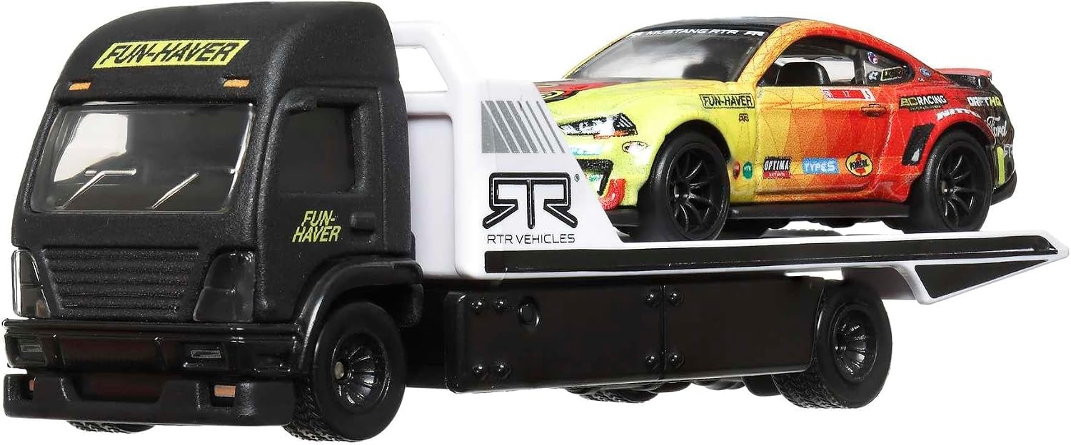 image:imageHot Wheels Team Transport Truck amp Race Car Celebrates Racing Experience amp Car Culture Vehicles 164 Scale Car amp Transport Gift for Race Fans amp Toy Car Collectors