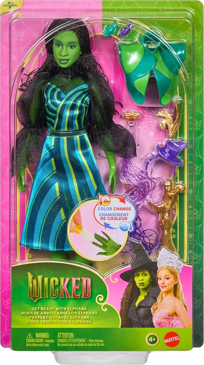 image:imageMattel Universal Pictures Wicked Get Ready with Elphaba Doll Set