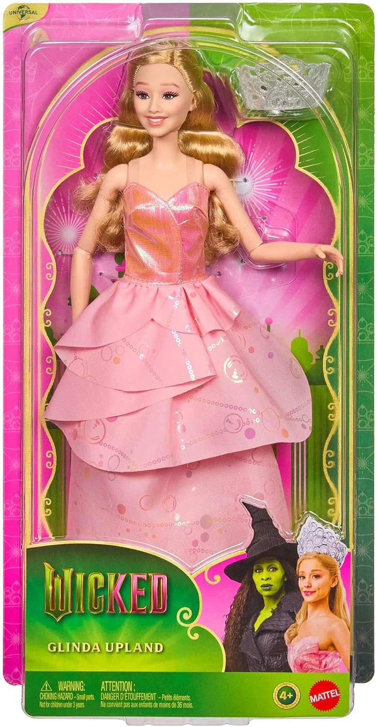 image:imageMattel Universal Pictures Wicked Glinda Upland Fashion Doll with Removable Outfit amp 7 Points of Articulation Inspired by the Movie