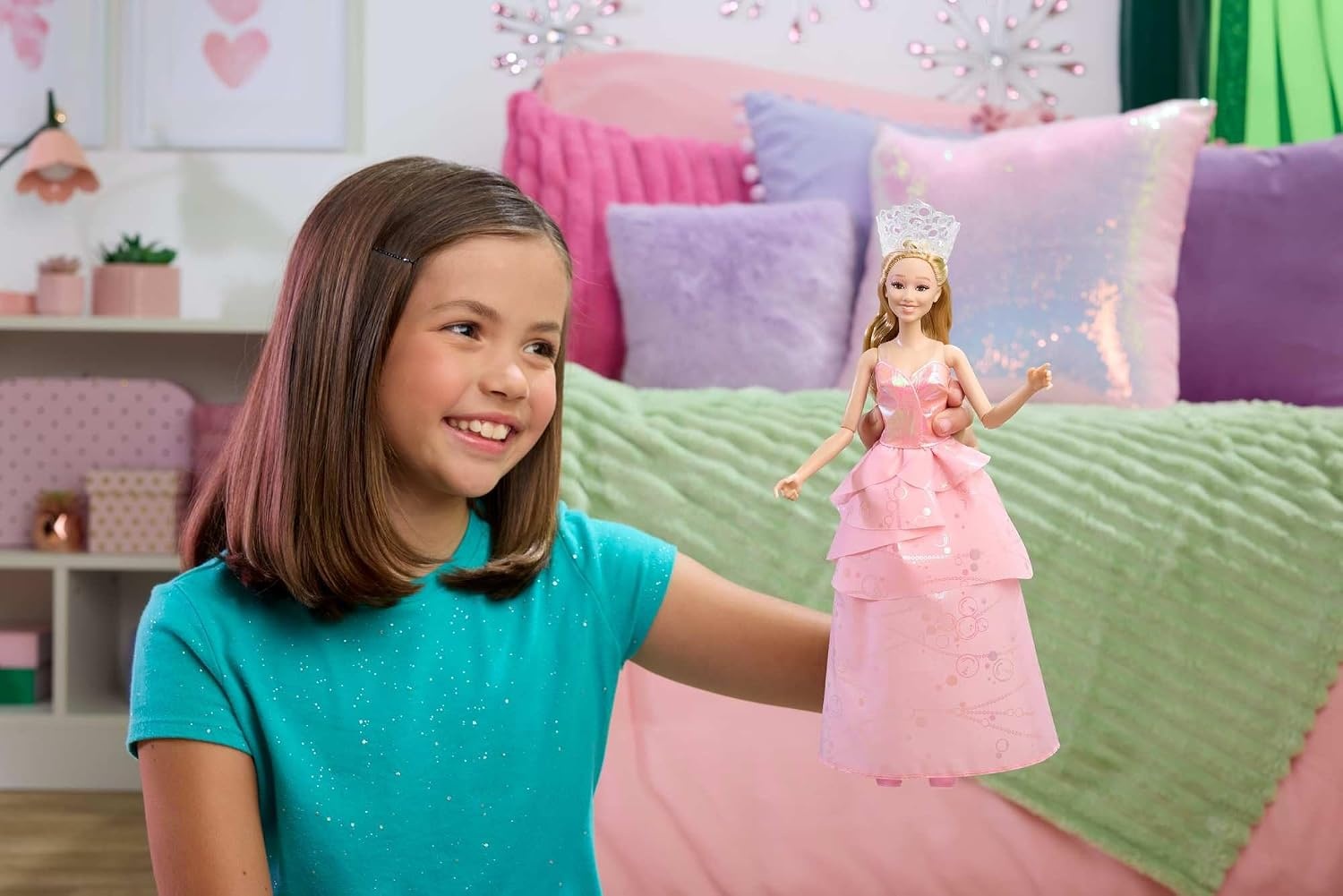 image:imageMattel Universal Pictures Wicked Glinda Upland Fashion Doll with Removable Outfit amp 7 Points of Articulation Inspired by the Movie
