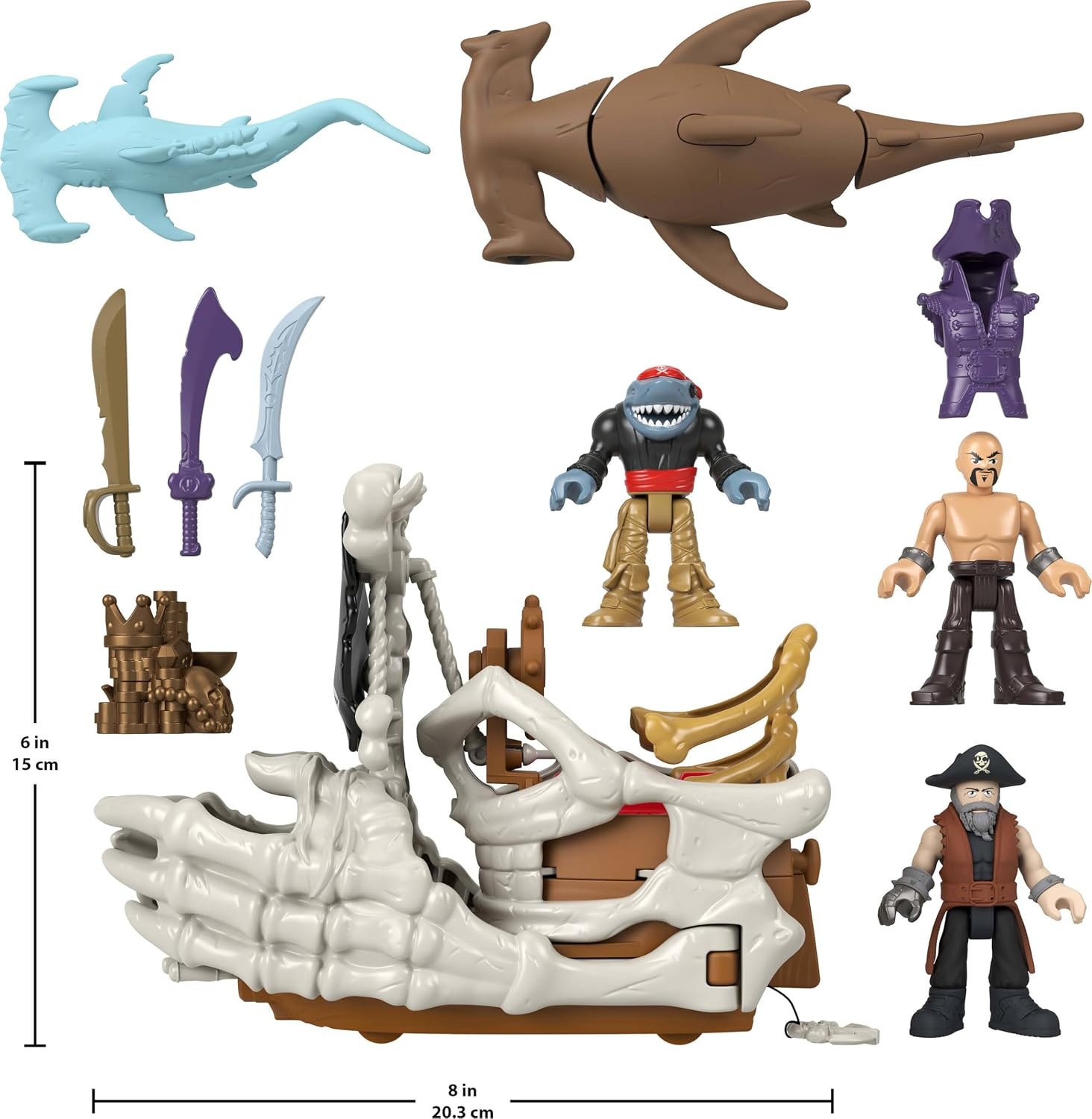 image:imageFisherPrice Imaginext Billy Bones Pirate Ship Playset with Accessories