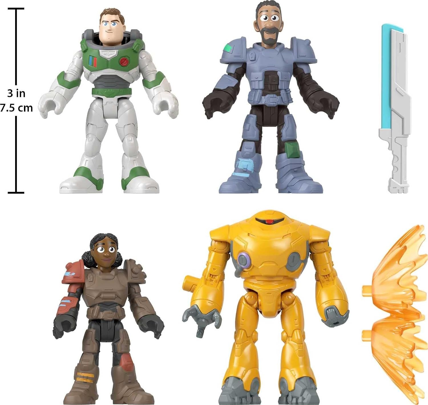 image:imageFisherPrice Imaginext Figure Set Disney and Pixar Lightyear Jr ZAP Patrol Multipack with Buzz Lightyear Toy for Preschool Kids Ages 3 Years
